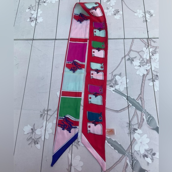 Hermes Multicolor Silk Scarf - Picture 1 of 8